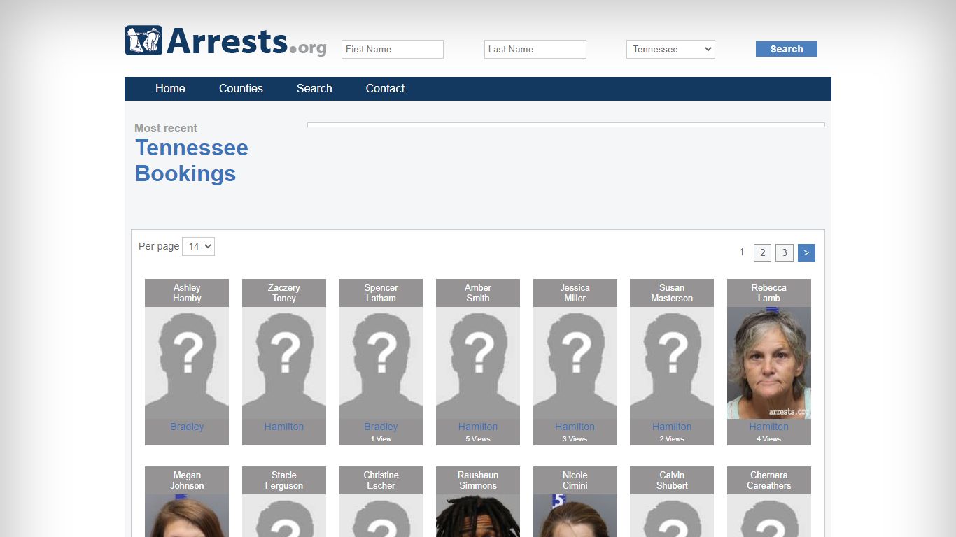 Tennessee Arrests and Inmate Search